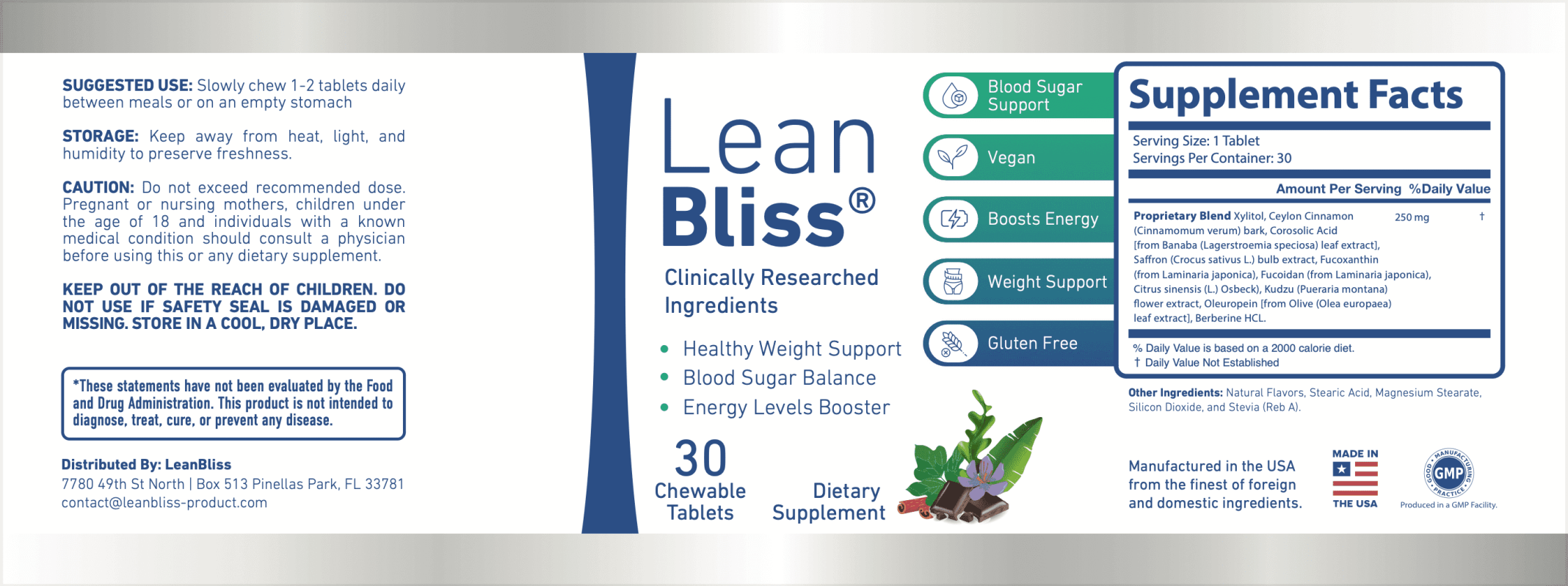 Leanbliss Ingredients